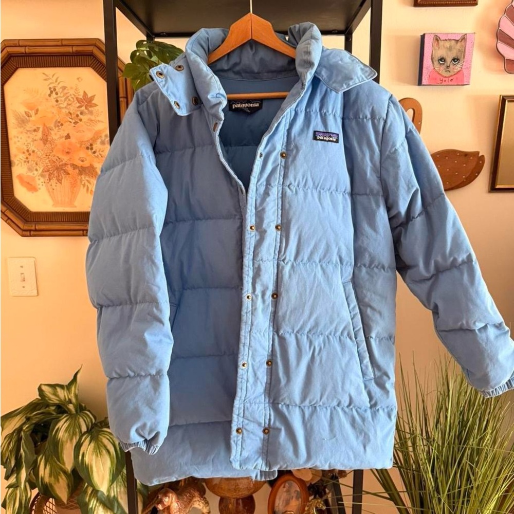 Patagonia Light Blue Quilted Jacket